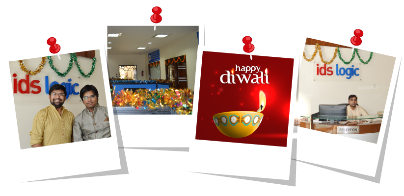 Flower and lighting décor at Diwali Celebration IDS Logic