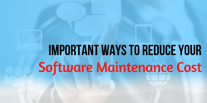 Reduce Your Software Maintenance Costs