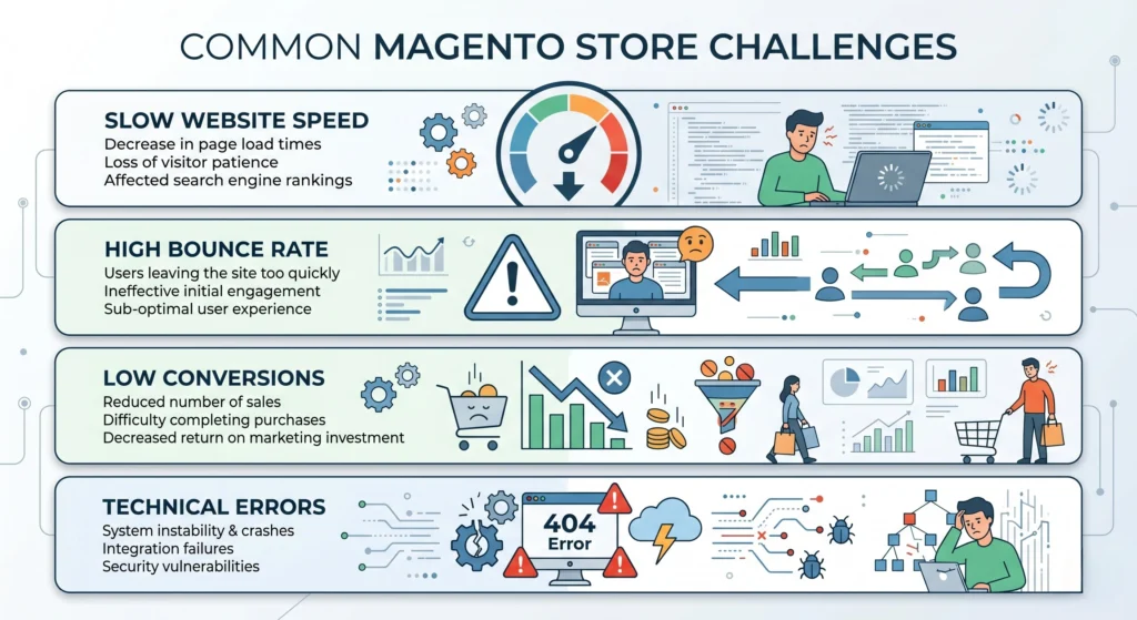 common Magento store problems