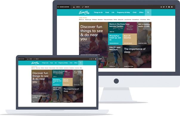 Sitefinity CMS website- Families-Online