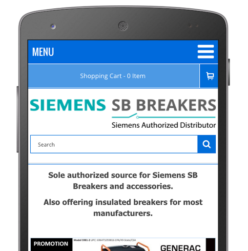 Siemens SB Breakers- Magento eCommerce store