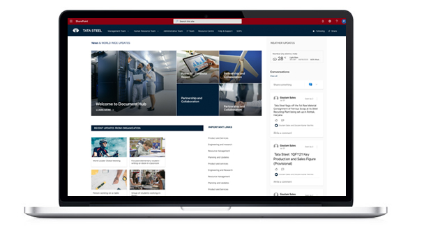SharePoint Portal Development Project- TATA Steel