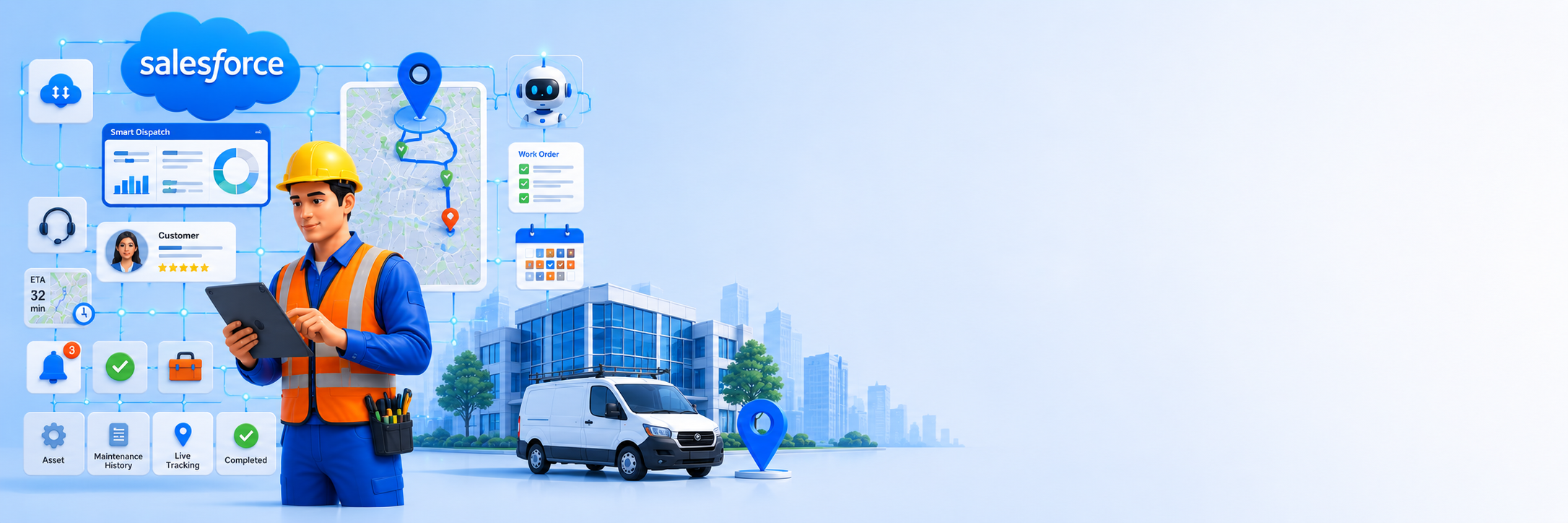 Banner Visualizing Field Service